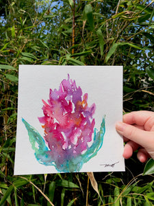 Maui Wildfire Relief Fundraiser: Original watercolor - Kula Garden